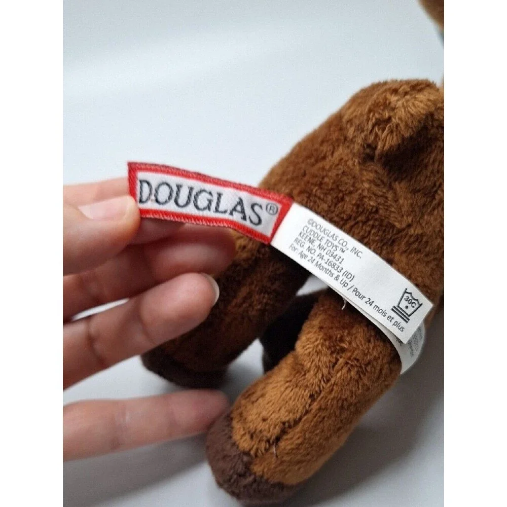 Douglas Plush Moose Stuffed Animal - Brown with Tan Antlers